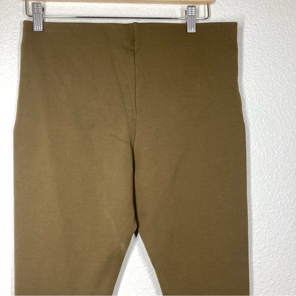 Free People Ponte Knit Stirrup Leggings Womens Size M Moss Green Brown - Picture 8 of 14